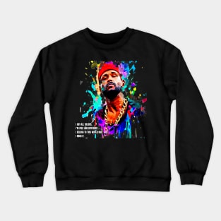 I Got all colors, I´m Free and different, Urban, black, freedom Crewneck Sweatshirt